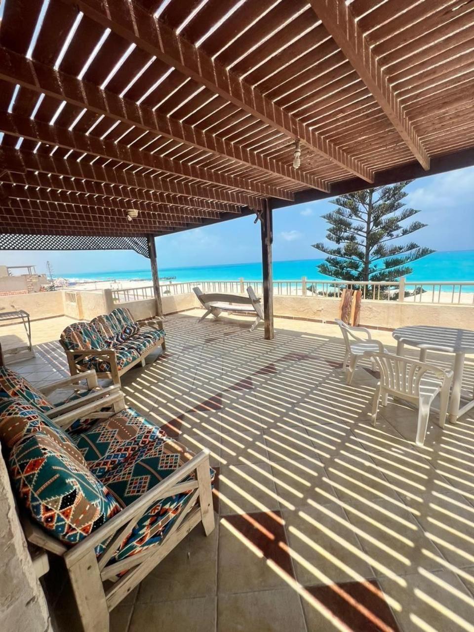 Beachfront Chalet in Green Beach, North Coast Villa El Alamein Buitenkant foto